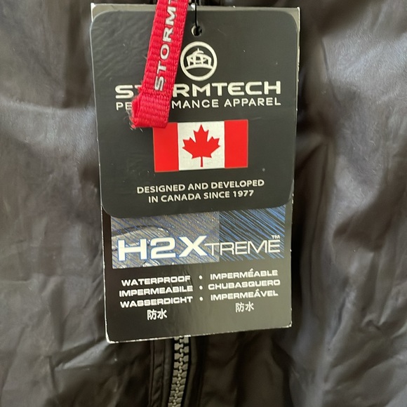 Stormtech men’s windbreaker jacket XL H2xtreame black coat waterproof NWT - Picture 4 of 9